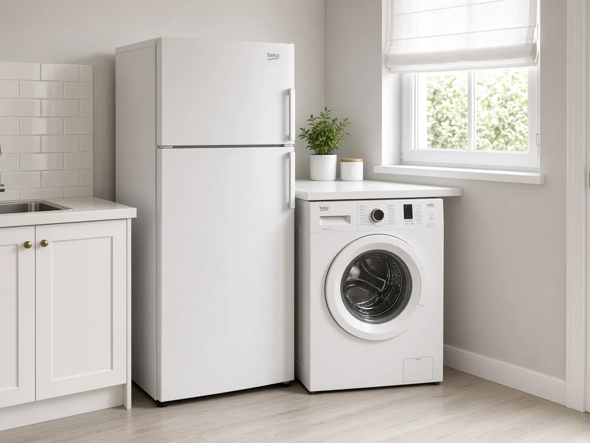 Beko fridge and Beko washing machine
